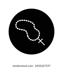 Rosary icon vector illustration symbol design