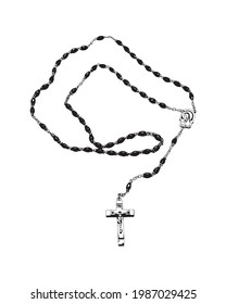 Rosary Illustration catholic religious