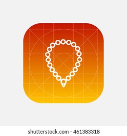 rosary line icon