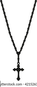 Rosary at neck