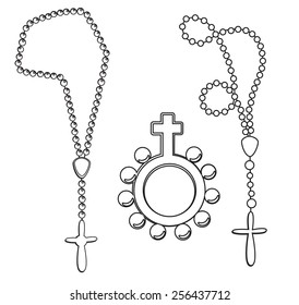 Rosary set drawing