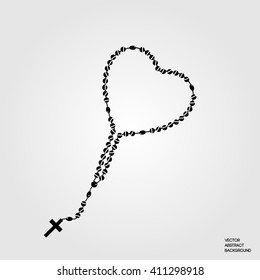 Rosary. Symbol of faith. For prayer. 