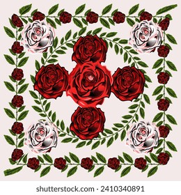 Rose Abstract 3d Background 10.