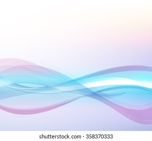 Rose abstract background with blue wave.Abstract colorful vector background.Elegant wave design background.