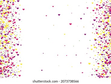 Rose Abstract Confetti Wallpaper. Pink Elegant Backdrop. Purple Circle Explosion. Red Shape Illustration. Mother Frame.