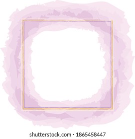 Rose abstract frame in beautiful style. Brush stroke style. Geometric background. Abstract background. Graphic design geometric shape. Nature concept.