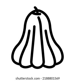 vector de icono de línea de manzana rosa. señal de manzana rosa. símbolo de contorno aislado ilustración negra