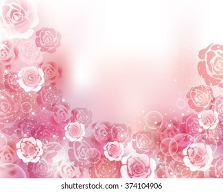 Rose Background Stock Vector (Royalty Free) 374104906 | Shutterstock