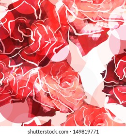 Rose background. Floral abstract pattern 