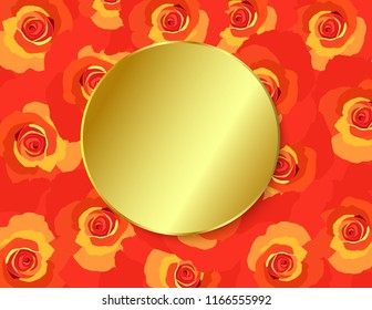 Colorful Bright Design Decorated Golden Pooja Stock Vector (Royalty