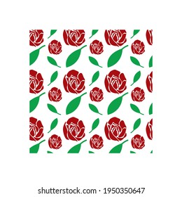 Rose background icon design template vector