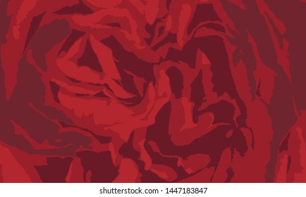 Rose background. Vector. Red blossoming rose background close up.Card plate. Frame. Vector brochure, flyer, magazine cover & poster template