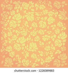 Rose background. Vintage ornament for decoration.