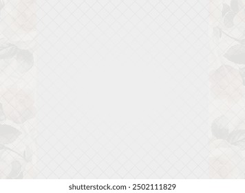 Rose background with white grid and copy space.