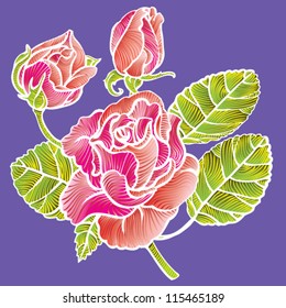rose batik