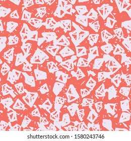 Rose and Beige tie dye seamless pattern.  Shibori seamless print. Watercolor hand drawn batik.  Handmade watercolour shirt tie dye pattern. Japan traditional tile. Red and White shibori.