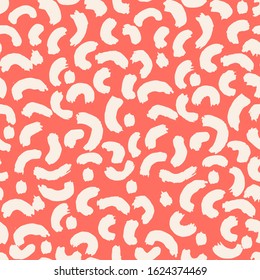 Rose and Beige tie dye seamless pattern.  Shibori seamless print. Watercolor hand drawn batik.  Handmade watercolour shirt tie dye pattern. Japan traditional tile. Terracotta and White shibori.