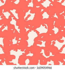 Rose and Beige tie dye seamless pattern.  Shibori seamless print. Watercolor hand drawn batik.  Handmade watercolour shirt tie dye pattern. Japan traditional tile. Salmon and White shibori.