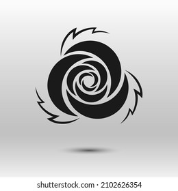 Rose black icon. Hand drawn simple vector. Stylized flower isolated on white background. Best for seamless patterns, print, tattoo, web, logo creating and brand design.