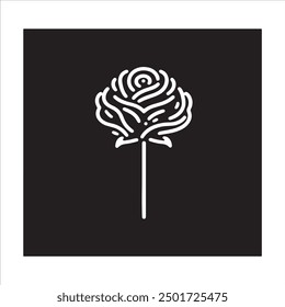 Rose in black look nice