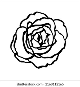 Dibujado a mano en el vector del doodle blanco y negro rosa. EPS10 vectores. Uso para imprimir en papel tapiz, telas, invitaciones, empaque, postales, papel, etc.