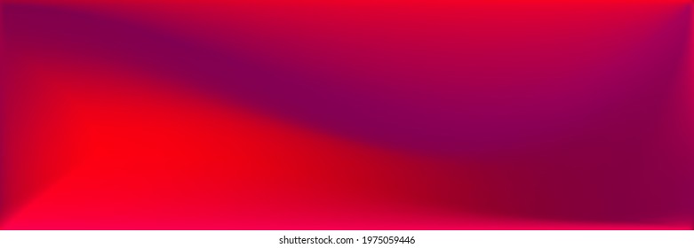 Rose Blank Vivid Wavy Gradient Mesh. Neon Red Wavy Gradient Mesh. Blood Blank Modern Design Backdrop. Color Neon Bright Blurred Texture Illustration. Dark Vibrant Red Blurred Background.
