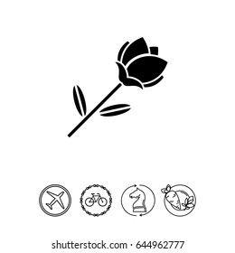Rose blossom  icon
