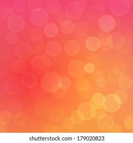 Rose Bokeh Abstract Background / Vector Illustration