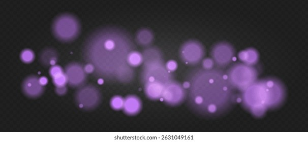 Rose bokeh. Soft glowing spheres with warm tint and blur, floating abstract particles for elegant, dreamy or romantic visual compositions.