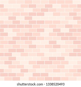 Rose brick pattern. Seamless vector background
