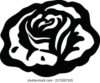 Rose, bud flower rose color blooming illustration vector
