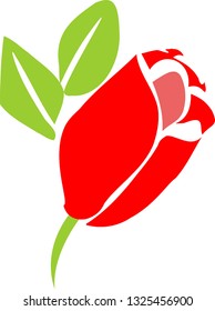 Rose Bud Vector Illustration