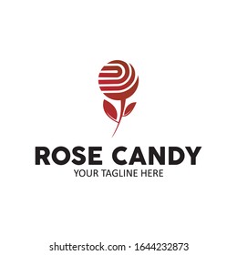 Vektorillustration mit Rosenkerzenlogo