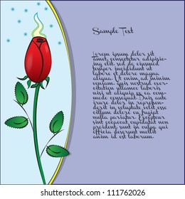 rose card