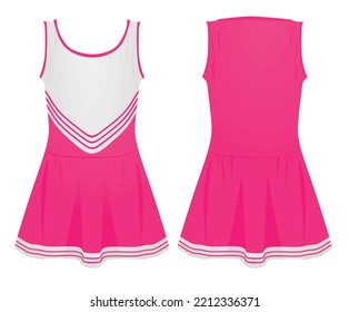 Rose cheerleaders dress. vector illustration