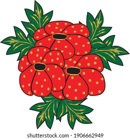 ROSE AND CHINA ROSE FLOWERS VECTOR CLIPART TRANSPARENT