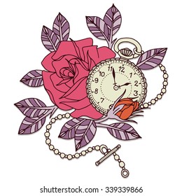 Clock Tattoo Design Hd Stock Images Shutterstock