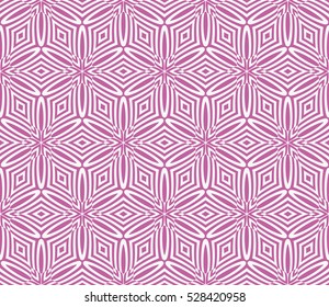rose color decorative geometric seamless pattern. vector illustration. for design, interior, wallpaper, invitation