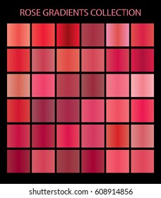 Rose color gradients collection for any kind of your design
