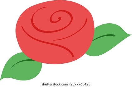 rose color mother day doodle illustration