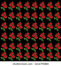 Rose Colorful Awesome Pattern Design