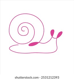 Rose bonito caracol computador arte gráfica