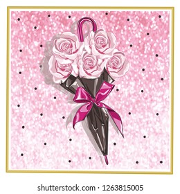 rose cute umbrella
