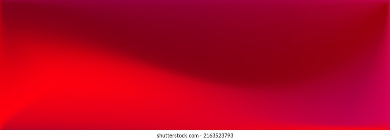Rose Dark Wavy Gradient Mesh. Neon Blood Blank Blurred Background. Vibrant Rose Bright Wavy Gradient Mesh. Color Vivid Dark Blurred Texture Illustration. Red Color Smooth Surface Backdrop.