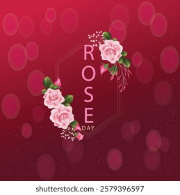 Rose Day Template Design Eps