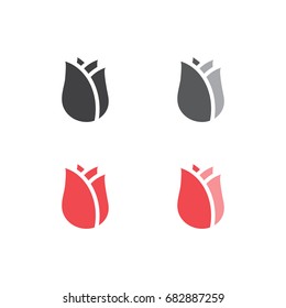 Rose, design for Logo, vector, illustration, isolate on white background.