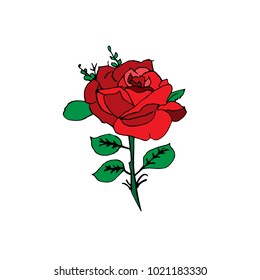 Rose Doodle Icon