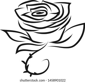 Dibujo rosa, ilustración, vector sobre fondo blanco.