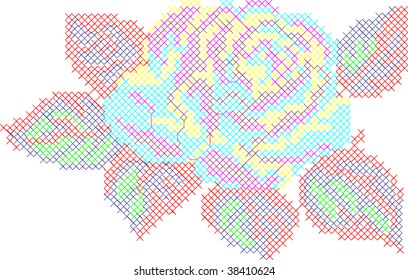 rose embroidery