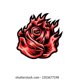 Rose fire logo